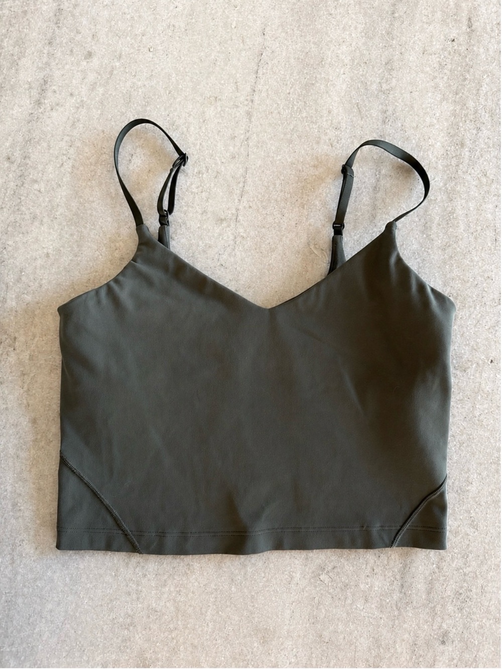 Lululemon Align Cropped Cami Tank Top in Forest Green - Womens size 6
